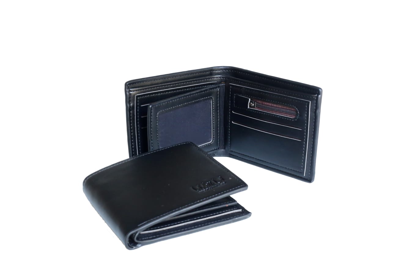 VISOUL MEN'S LEATHER RFID BLOCKING BIFOLD WALLET