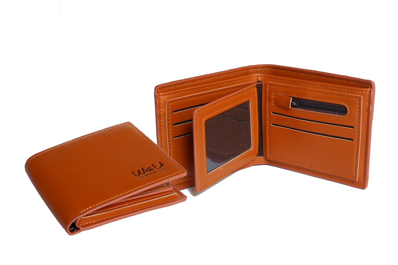 VISOUL MEN'S LEATHER RFID BLOCKING BIFOLD WALLET